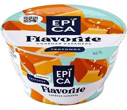 Десерт творожный Epica Flavorite с солёной карамелью 7,6%, 130г