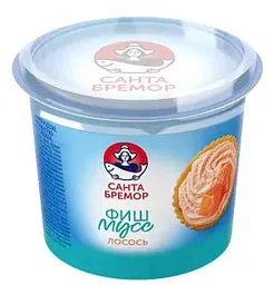 Паста Фиш-мусс Санта Бремор Лосось + творожный сыр, 140г
