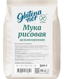 Мука рисовая цельнозерновая Glutena Net, 500г