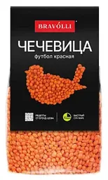 Чечевица Bravolli красная Футбол, 350г