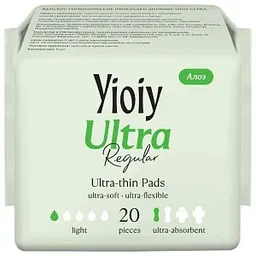 Прокладки ежедневные Yioiy Ultra Regular, 20шт.