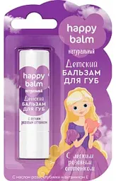 Бальзам для губ детский Happy Balm с легким розовым оттенком, 3,6г