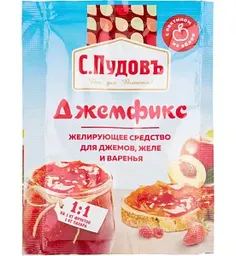 Желирующее средство для джемов, желе и варенья С. Пудовъ Джемфикс с пектином из яблок 1:1, 20г