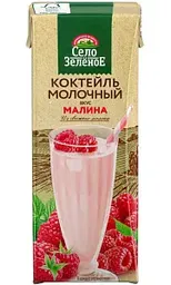 Коктейль молочный Село Зелёное вкус малина 3,2%, 200г