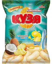 Кукурузные палочки Кузя Лакомкин Тропический микс, 100г