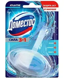 Туалетный блок Доместос Сила 3в1 Атлантик, 40г