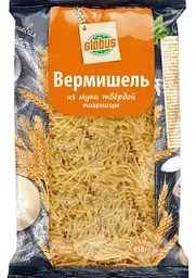 Макаронные изделия Глобус Вермишель из муки твердой пшеницы, 450г