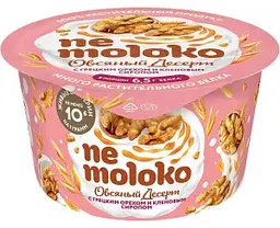 Десерт овсяный Nemoloko с грецким орехом и кленовым сиропом, 130г