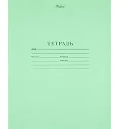 Тетрадь А5 в линию Hatber зелёная, 12листов
