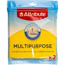 Салфетка вискозная универсальная Attribute Multipurpose, 2шт.