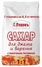 Сахар для джема и варенья 1:1, С.Пудовъ, 500г