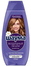 Шампунь для тонких, лишенных объема волос Шаума воздушный объем с экстрактом кувшинки, 370мл