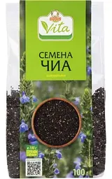 Семена чиа Глобус Вита натуральные, 100г