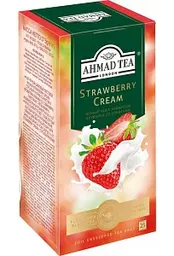 Чай чёрный Ahmad Tea Strawberry Cream, 25×1,5г