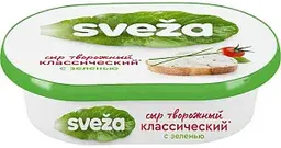 Сыр творожный Sveza с зеленью 60%, 150г