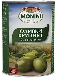 Оливки крупные Monini без кости, 385г