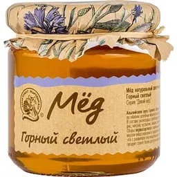 Мёд цветочный Кедровый бор Горный светлый, 245г