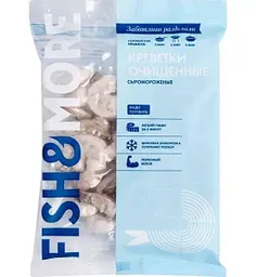 Креветки королевские сыроморженые Fish&More очищенные с хвостом 26/30, 500г