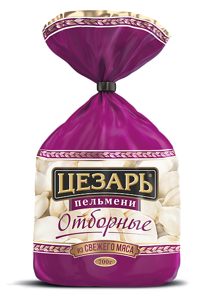 Пельмени Цезарь Отборные с мраморной говядиной, 700г