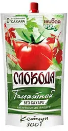 Кетчуп Слобода томатный без сахара, 300г