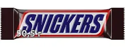 Батончик шоколадный Snickers, 50,5г