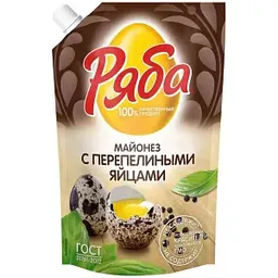 Майонез Ряба с перепелиными яйцами 50,5%, 530г