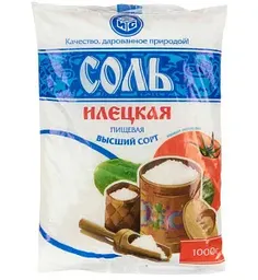 Соль Илецкая помол №1 высший сорт, 1кг