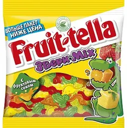 Мармелад жевательный Fruit-tella Звери MIX, 150г