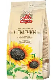 Семечки Мартин Особенные обжаренные с морской солью, 200г