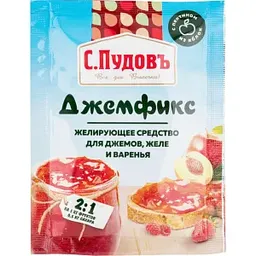 Желирующее средство для джемов, желе и варенья С. Пудовъ Джемфикс с пектином из яблок 2:1, 20г