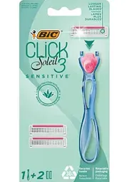 Бритвенный станок Bic Click 3 Soleil Sensitive, 2кассеты