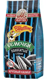 Семечки От Мартина полосатые обжаренные с солью, 250г