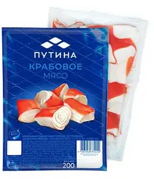 Крабовое мясо охлажденное «Путина», 200г