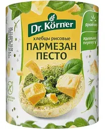 Хлебцы рисовые Dr. Körner пармезан-песто, 80г