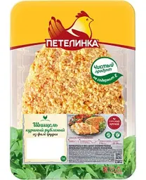 Шницель куриный рубленый из филе грудки Петелинка, 300г