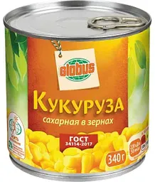 Кукуруза сахарная Глобус, 340г