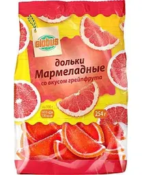 Мармеладные дольки Глобус со вкусом грейпфрута, 254г