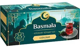 Чай черный Basmala байховый крепкий, 25×2г