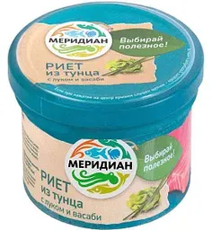 Риет из тунца Меридиан с луком и васаби, 100г