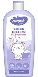 Шампунь перед сном детский успокаивающий Watashi 5% Д-пантенол, с рождения, 250мл
