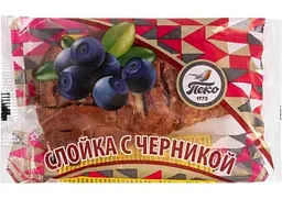 Слойка Пеко с черникой, 80г