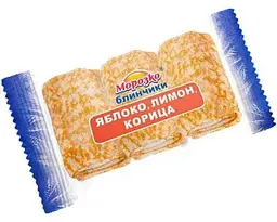 Блинчики Морозко Яблоко, лимон, корица, 210г