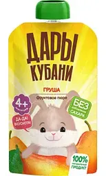 Пюре Дары Кубани груша с 4 месяцев, 90г