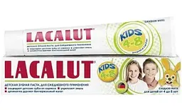 Зубная паста детская Lacalut Kids сладкая мята от 4 до 8 лет, 50мл