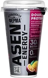 Напиток кисломолочный высокобелковый AsenEnergy манго-маракуйя без сахара 0%, 230г