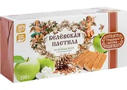 Пастила из печёных яблок Традиции Белёва с кедровым орехом, 200г