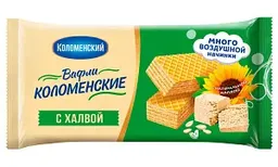 Вафли Коломенский Коломенские с халвой, 200г
