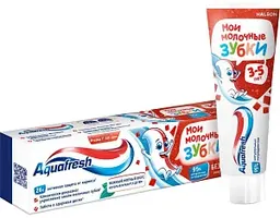 Зубная паста детская Aquafresh мои молочные зубки от 3 до 5 лет, 50мл