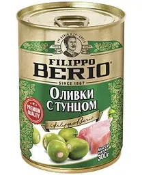 Оливки консервированные Filippo Berio с тунцом, 300г