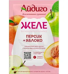 Желе Айдиго со вкусом яблоко-персик, 50г
